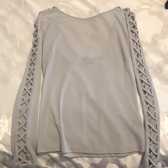 Bebe. Womens silver top size small - Picture 2 of 3